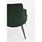 Židle K365 látka velvet/kov tmavě zelená,9