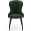 Židle K366 látka velvet/kov tmavě zelená,12