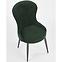 Židle K366 látka velvet/kov tmavě zelená,3