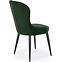 Židle K366 látka velvet/kov tmavě zelená,8