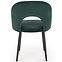 Židle K384 látka velvet/kov tmavě zelená,4