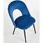 Židle K384 látka velvet/kov tmavě modráowy,3