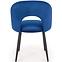 Židle K384 látka velvet/kov tmavě modráowy,4