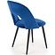 Židle K384 látka velvet/kov tmavě modráowy,6