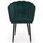 Židle K386 látka velvet/kov tmavě zelená,10