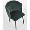 Židle K386 látka velvet/kov tmavě zelená,11