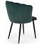 Židle K386 látka velvet/kov tmavě zelená,5