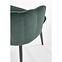 Židle K386 látka velvet/kov tmavě zelená,7