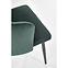 Židle K386 látka velvet/kov tmavě zelená,9