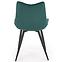 Židle K388 látka velvet/kov tmavě zelená,11