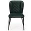Židle K399 látka velvet/kov tmavě zelená,10