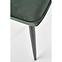 Židle K399 látka velvet/kov tmavě zelená,8