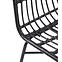 Židle K401 ratan/tkanina/kov černá/popelavě šedá,20