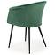 Židle K421 látka velvet/kov tmavě zelená,8