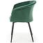 Židle K421 látka velvet/kov tmavě zelená,9