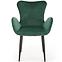 Židle K427 látka velvet/kov tmavě zelená,7