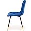 Židle K438 látka velvet/kov tmavě modráowy,3