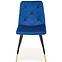 Židle K438 látka velvet/kov tmavě modráowy,4