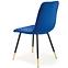 Židle K438 látka velvet/kov tmavě modráowy,6
