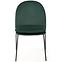 Židle K443 látka velvet/kov tmavě zelená,6