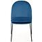 Židle K443 látka velvet/kov tmavě modrá,10