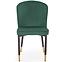 Židle K446 látka velvet/kov tmavě zelená,10