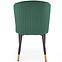 Židle K446 látka velvet/kov tmavě zelená,7