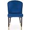 Židle K446 látka velvet/kov tmavě modrá,6