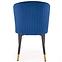 Židle K446 látka velvet/kov tmavě modrá,7