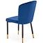 Židle K446 látka velvet/kov tmavě modrá,8