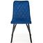 Židle K450 látka velvet/kov tmavě modrá,10
