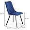 Židle K450 látka velvet/kov tmavě modrá,2