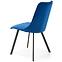 Židle K450 látka velvet/kov tmavě modrá,7