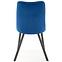 Židle K450 látka velvet/kov tmavě modrá,8
