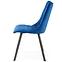 Židle K450 látka velvet/kov tmavě modrá,9