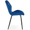 Židle K453 látka velvet/kov tmavě modrá ,10