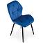 Židle K453 látka velvet/kov tmavě modrá ,3