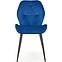Židle K453 látka velvet/kov tmavě modrá ,5