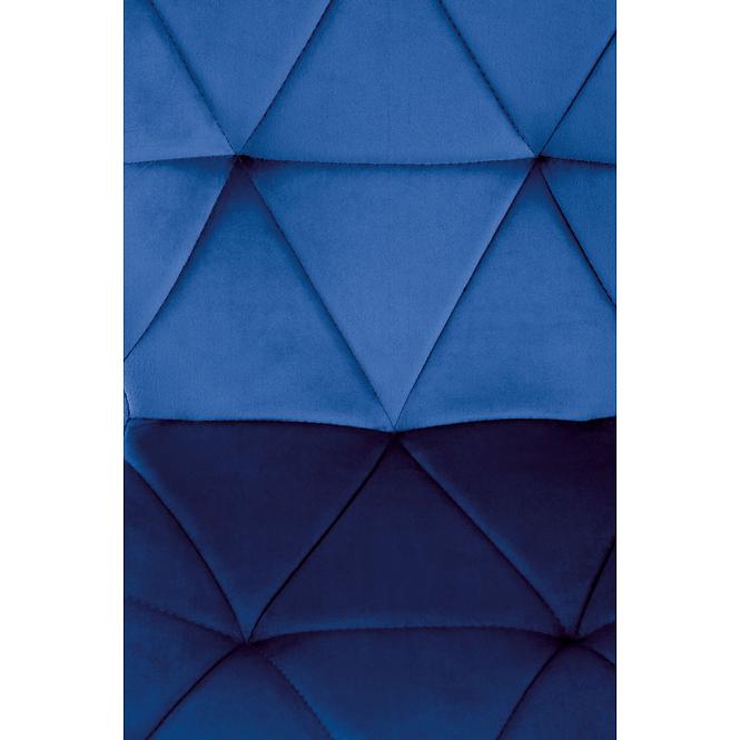 Židle K453 látka velvet/kov tmavě modrá ,7