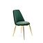 Židle K460 látka velvet/chrom tmavě zelená,3