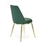 Židle K460 látka velvet/chrom tmavě zelená,7