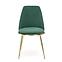 Židle K460 látka velvet/chrom tmavě zelená,8
