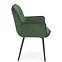 Židle K463 látka velvet/kov tmavě zelená,6