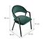 Židle K473 látka velvet/kov tmavě zelená,2