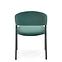Židle K473 látka velvet/kov tmavě zelená,3