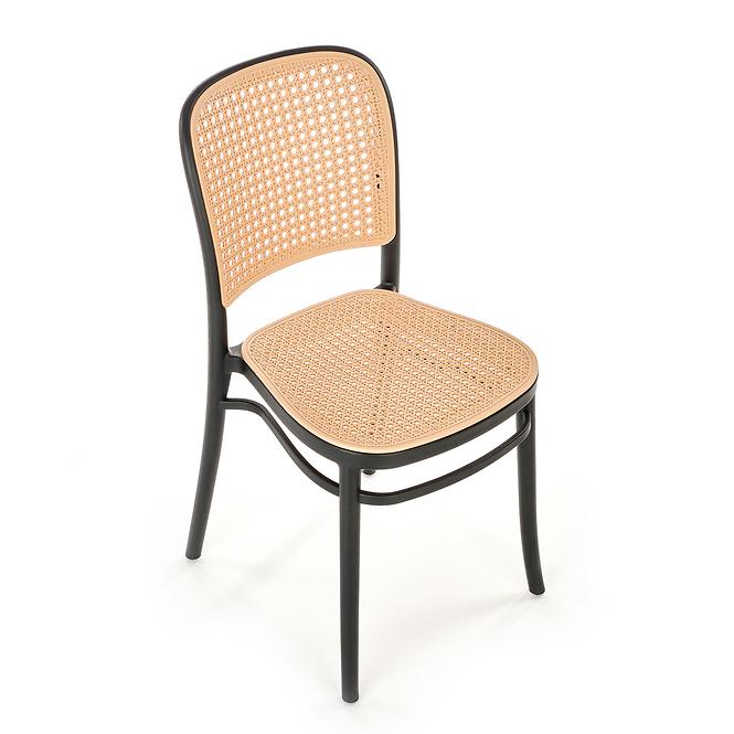 Židle K483 polypropylen natural/černá