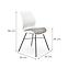 Židle K488 tkanina/Poliprop./kov bílý/popelavě šedá,2