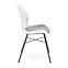 Židle K488 tkanina/Poliprop./kov bílý/popelavě šedá,4