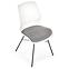 Židle K488 tkanina/Poliprop./kov bílý/popelavě šedá,7