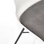 Židle K488 tkanina/Poliprop./kov bílý/popelavě šedá,9